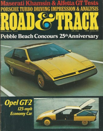 ROAD & TRACK 1975 DEC - PORSCHE Spcl, DONOHUE's LOSS